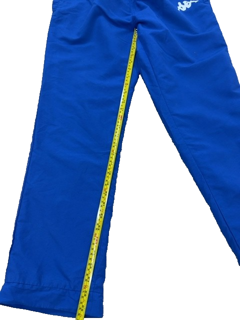 Kappa Men's Blue Track Pants Large Drawstring Training Polyester