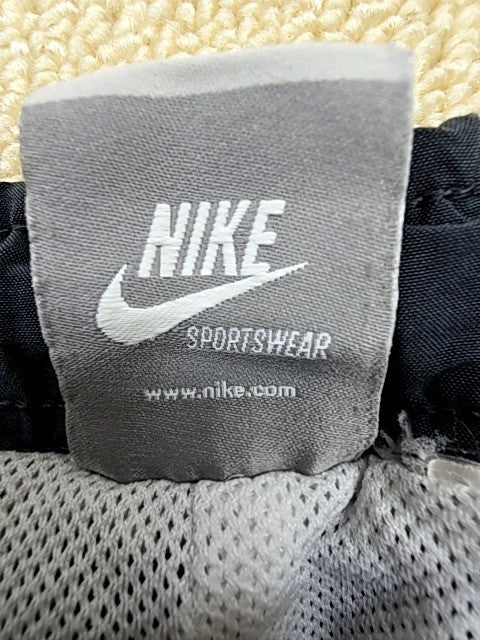 Nike Men's Black Woven Track Pants XXL Drawstring White Piping