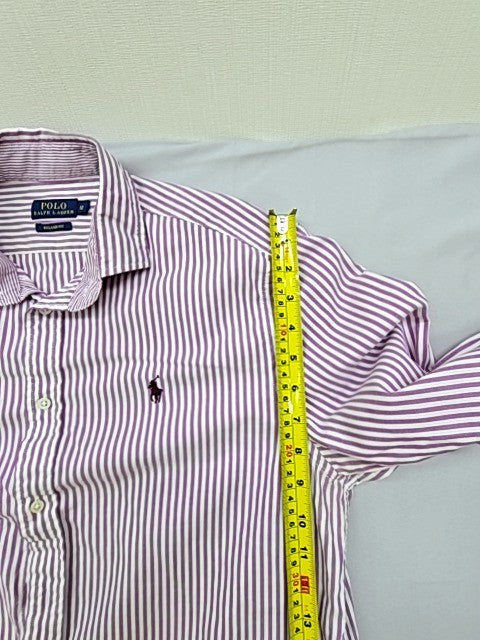 Polo Ralph Lauren Men's Purple Striped Button Down Shirt Size 12