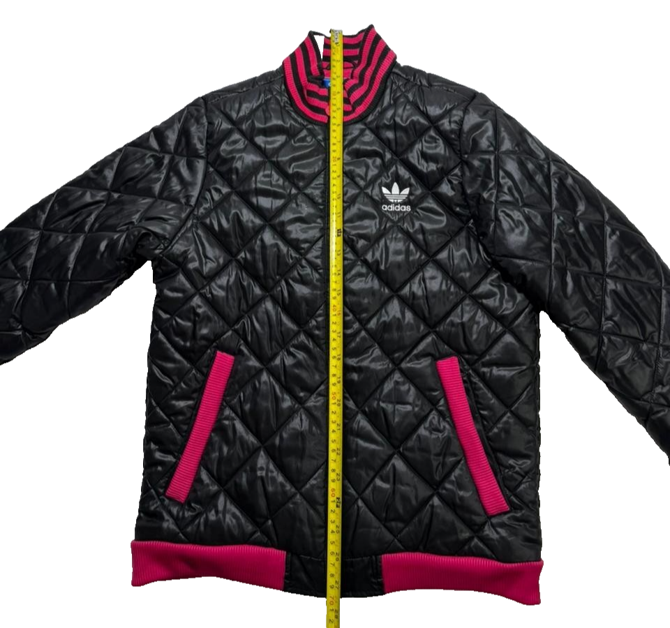 Adidas Puffer Jacket For Girls, Black & Pink