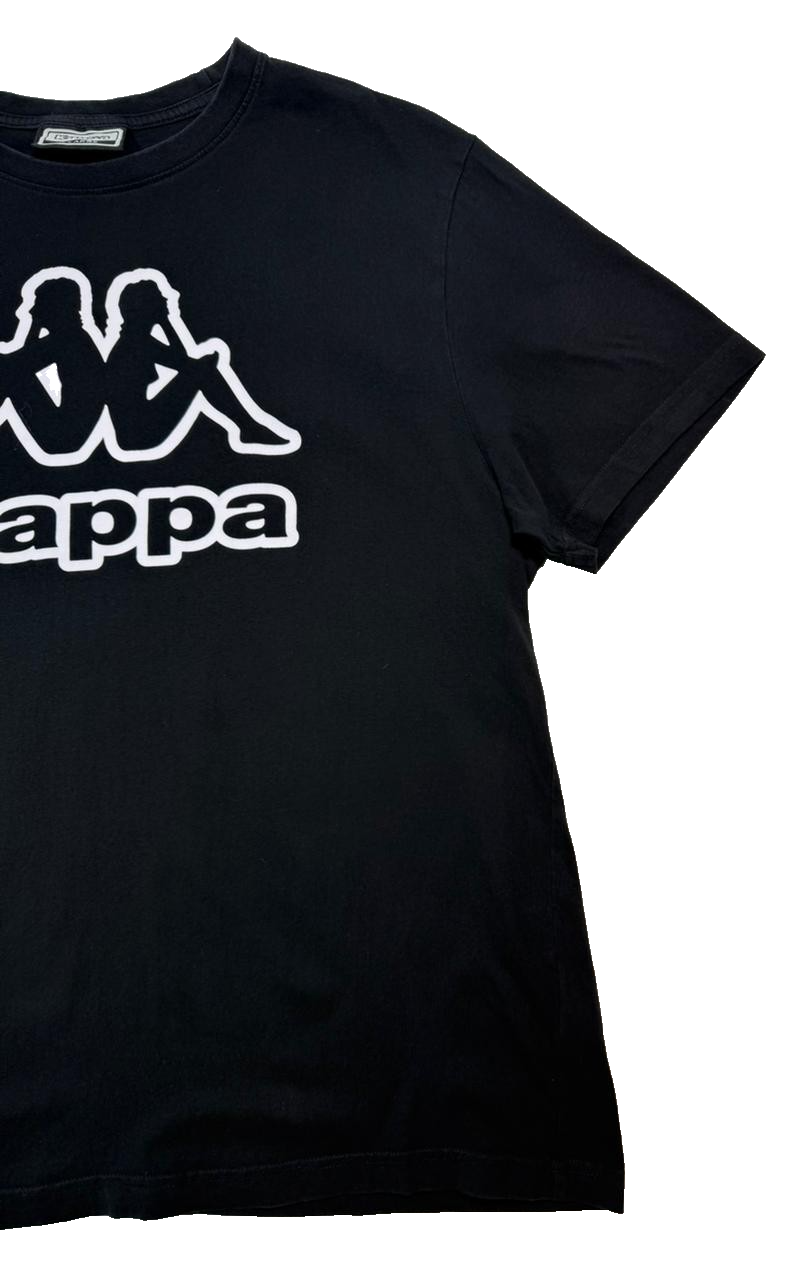 Black Kappa Authentic Logo T-Shirt - Size XL