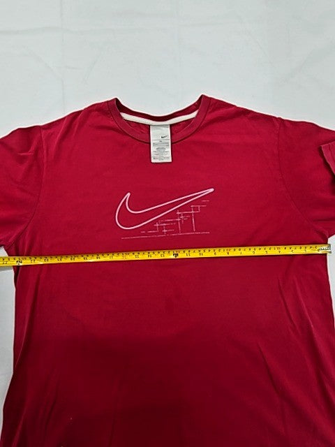 Nike Men's Red XXL Cotton Short Sleeve Crewneck T-Shirt