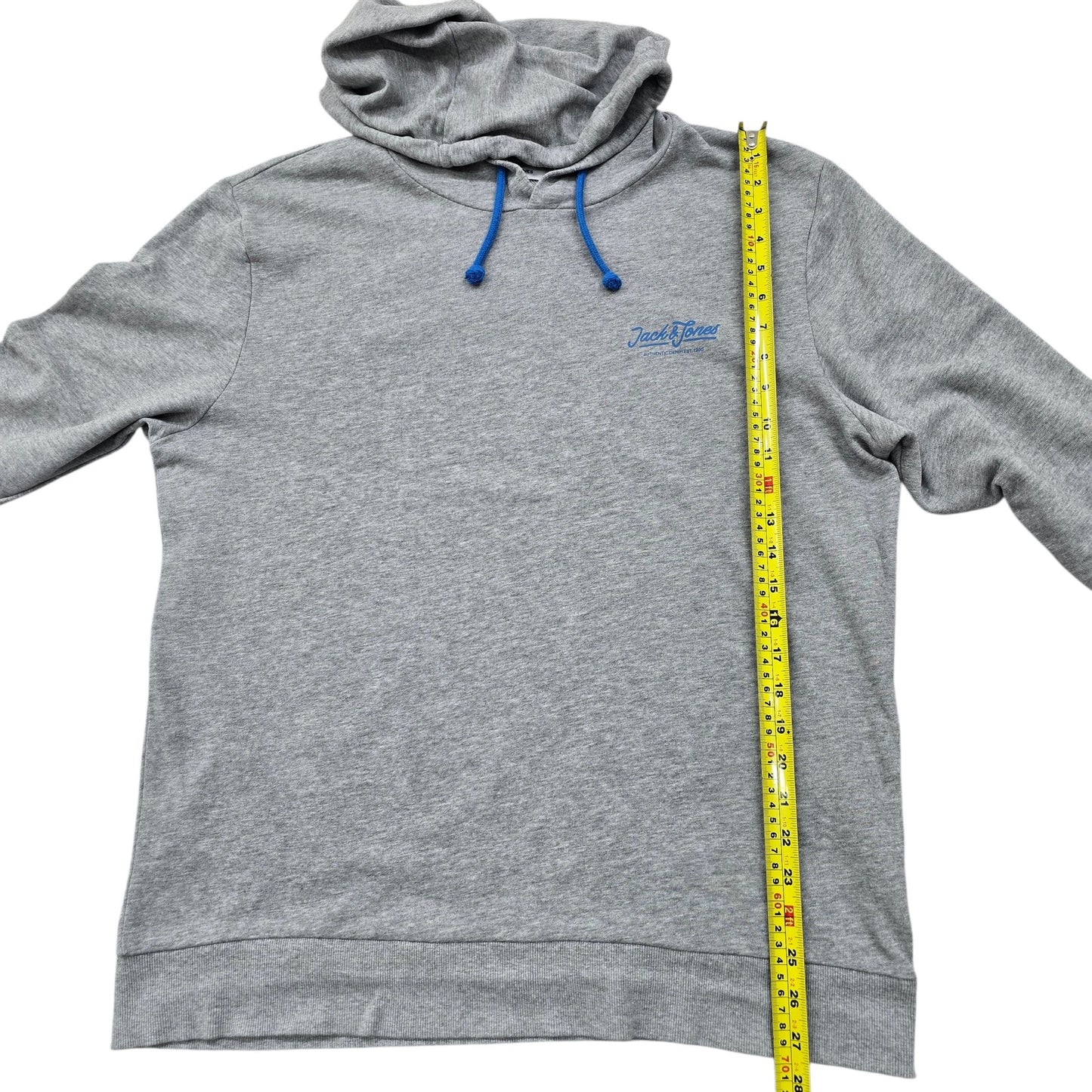 Jack & Jones Men Gray Hoodie size XL product image 8