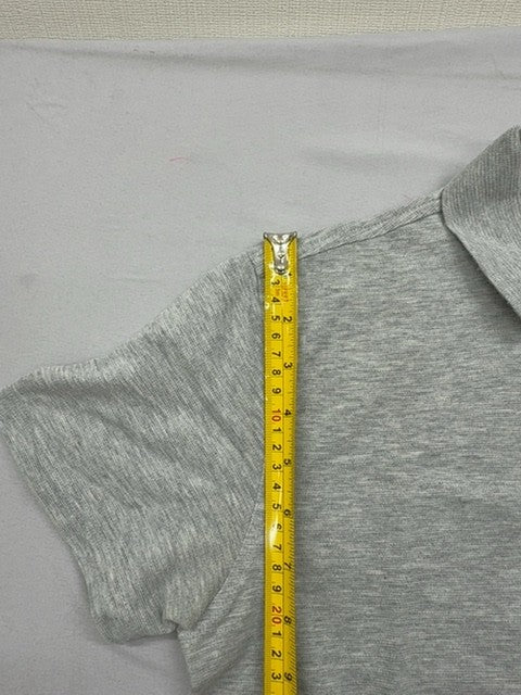 Lacoste Sport Men's Gray Short Sleeve Polo Shirt Cotton Casual Logo