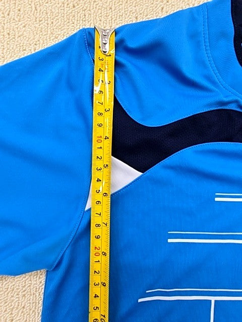 Adidas Men's M Blue Soccer Jersey Short Sleeve Polyester