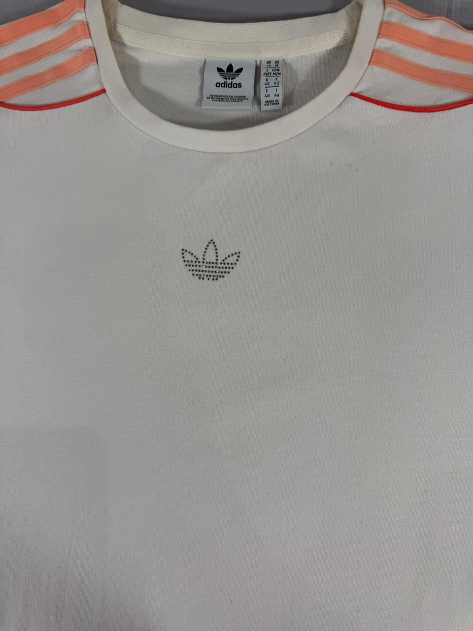 Adidas Men's White T-Shirt Medium M UK 14 EU 40-42 Short Sleeve Tee