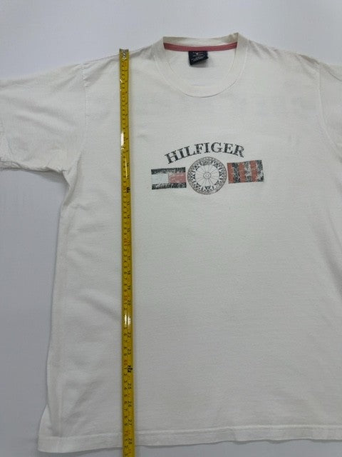 Tommy Hilfiger Men White T-Shirt size L product image 5