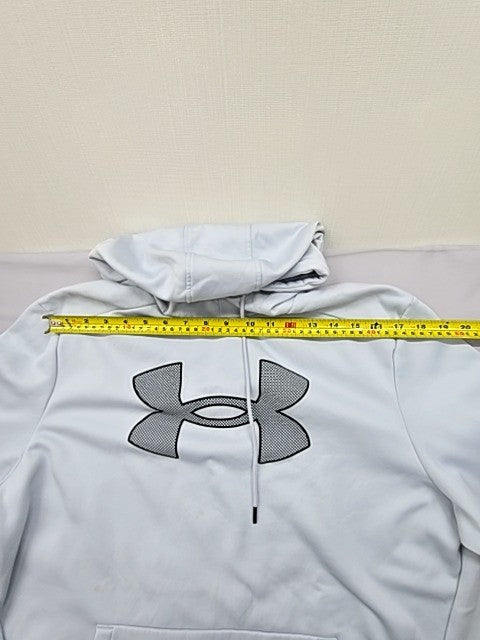 Under Armour Men's L White Fleece Pullover Hoodie Lg