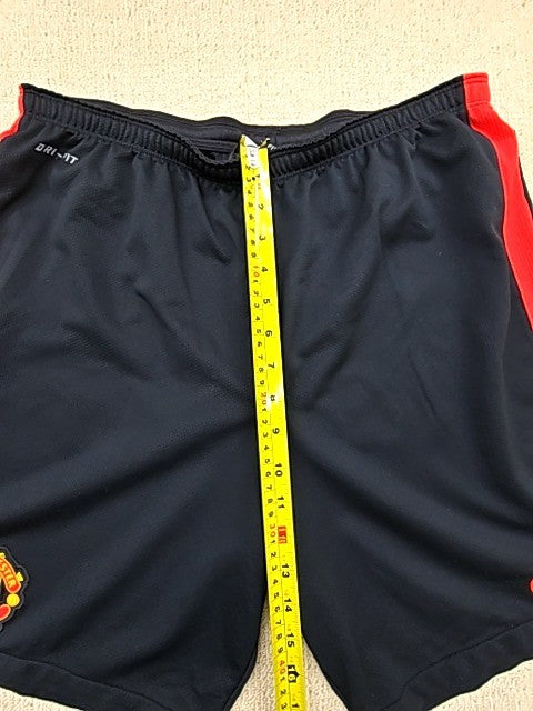Nike Men's Manchester United Soccer Shorts L Black/Red Dri-FIT