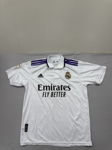 Adidas White Polo Jersey L Short Sleeve Unisex Adult Regular
