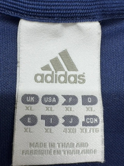 Adidas Men's Navy Soccer Jersey Short Sleeve Crewneck XL Striped