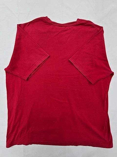 Nike Men's Red XXL Cotton Short Sleeve Crewneck T-Shirt