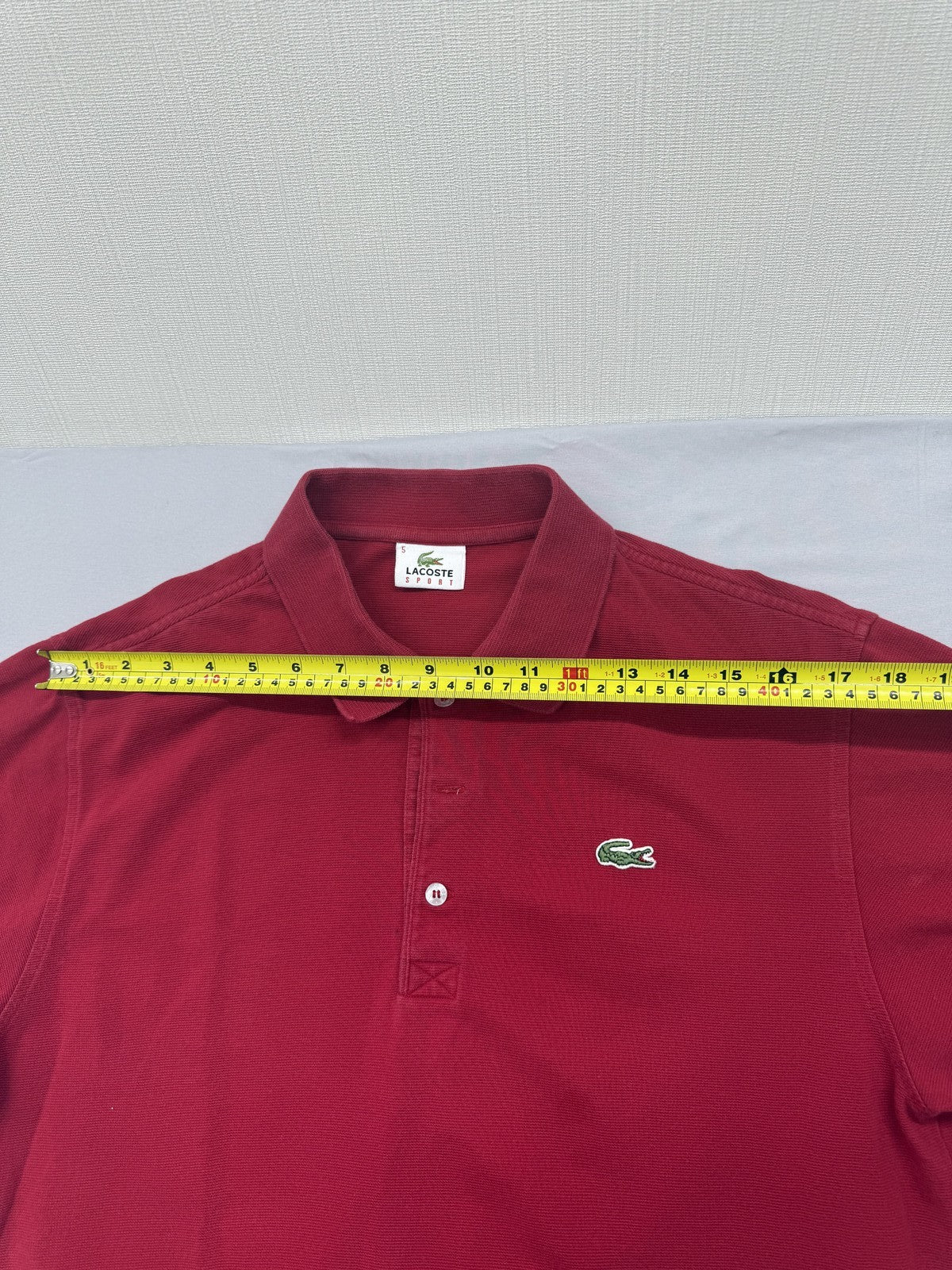 Lacoste Men Red Polo Shirt size 5 product image 5
