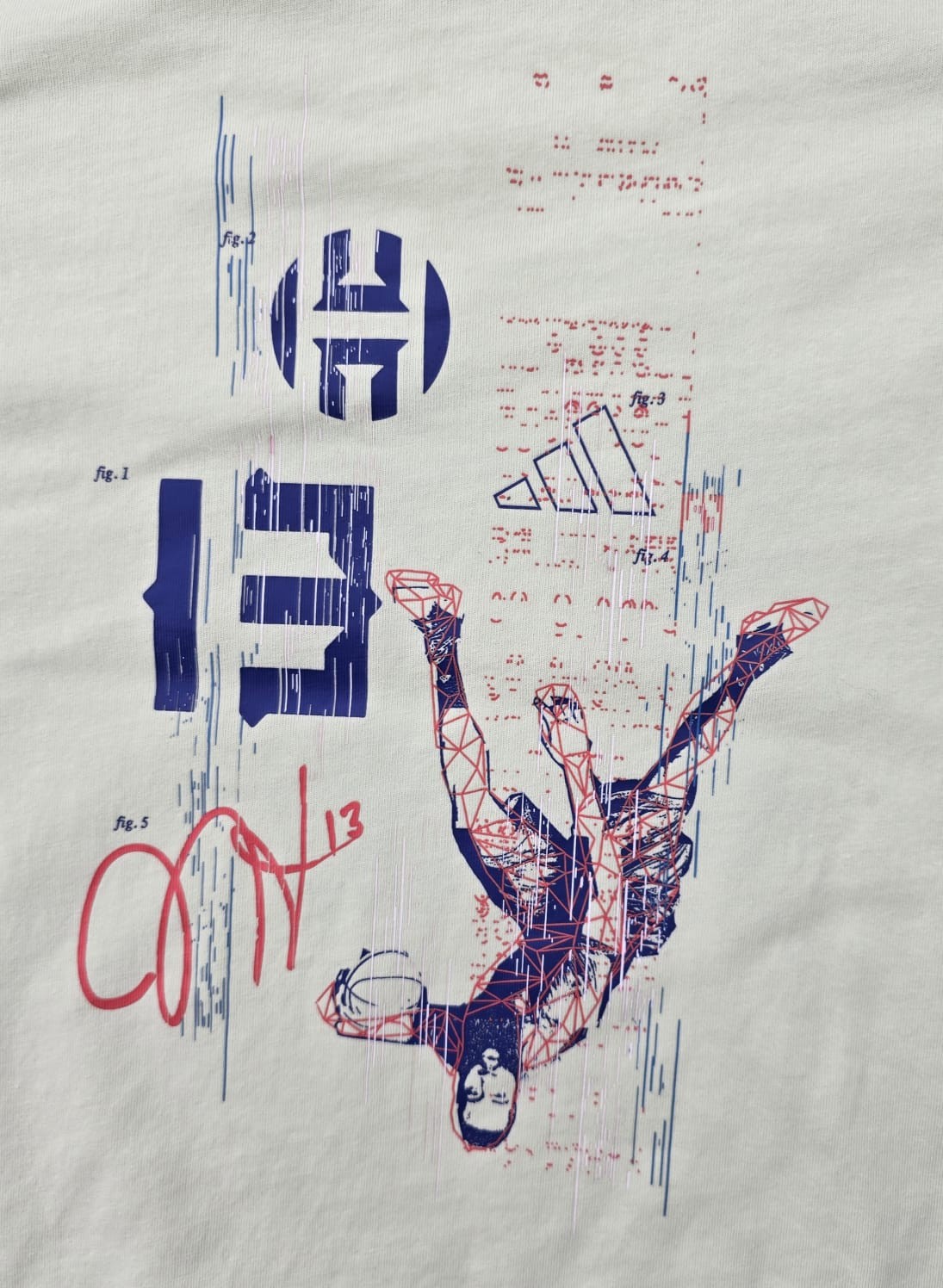 Adidas Men's Grey Basketball Graphic T-Shirt Size M Short Sleeve