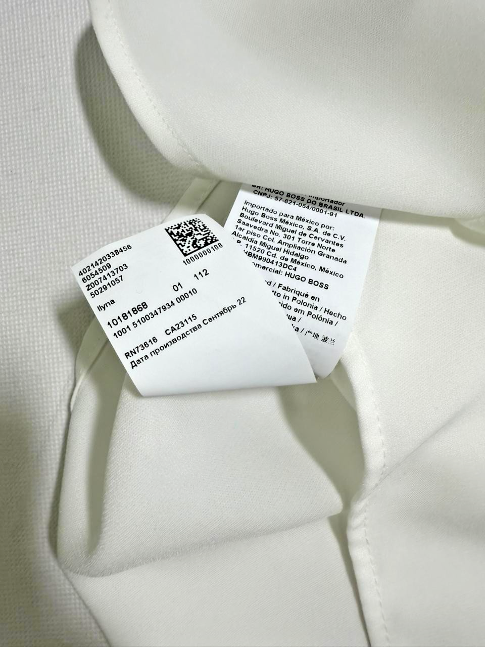 Hugo Boss Women's Blouse White | Short Sleeves Top | Made In Poland | Size:2