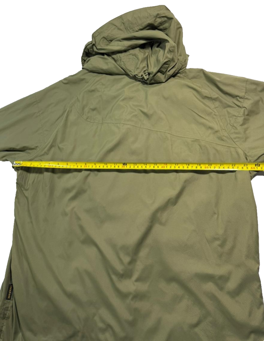 Jack Wolfskin Men's Olive Green Hooded Outdoor Jacket Texapore Full Zip L