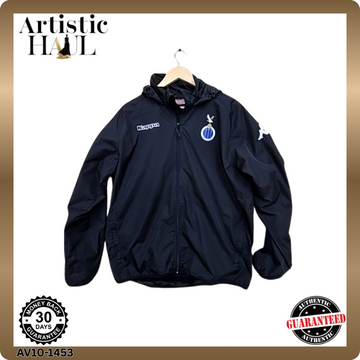 Kappa Inter Milan Hooded Sport Jacket Men's XX Large Black Zip