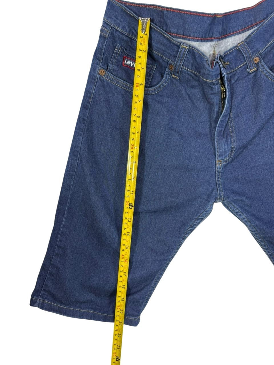 Levi's Men's Denim Shorts Blue W34 L34 Made in European Union