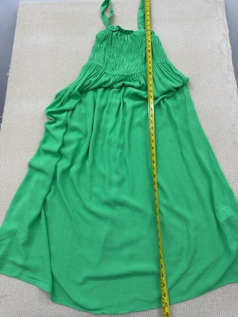 Koton Women's Green Maxi Smocked Dress Regular