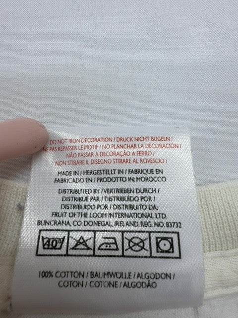Fruit of the Loom Men White T-Shirt size XXL product image 4