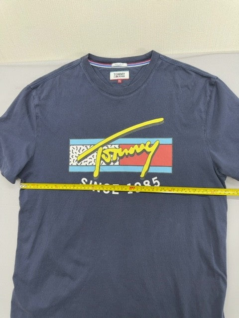 Tommy Hilfiger Navy XL Cotton Short Sleeve Crew Neck T-Shirt