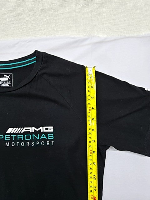 Puma Men's Black Mercedes-AMG Petronas F1 T-Shirt L Regular