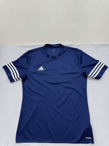 Adidas Men's Navy Climacool Short Sleeve Crewneck Slim Fit Jersey M