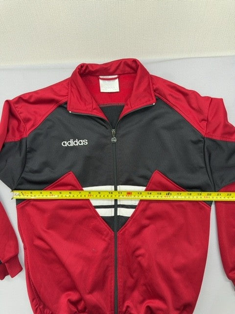 Adidas Vintage Red Black Retro Track Jacket D176 EU Zip[1]