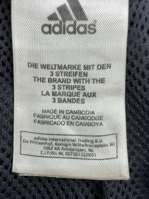 Adidas Navy 3-Stripes Track Pants Tapered Zipped Pockets Unisex