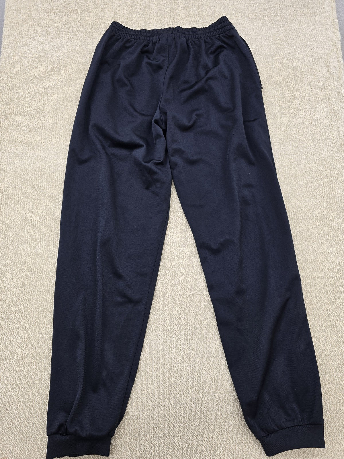 Adidas Men's XL Black Stripe Track Pants Drawstring Polyester