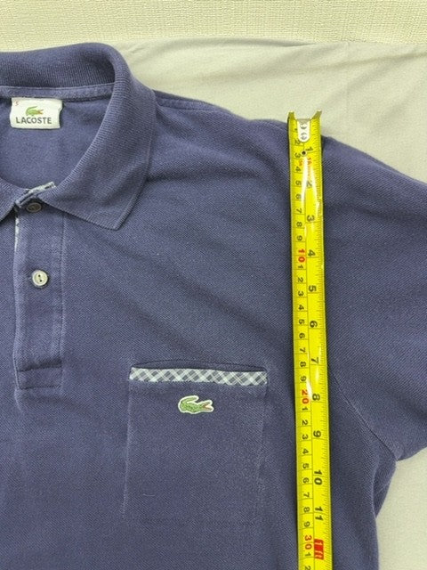 Lacoste L.12.12 Navy Blue Men's Polo Sz 5 Cotton Pique Short Sleeve