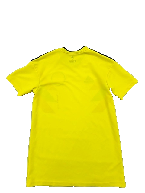 Adidas Colombia National Team Yellow Soccer Jersey S Slim Climalite
