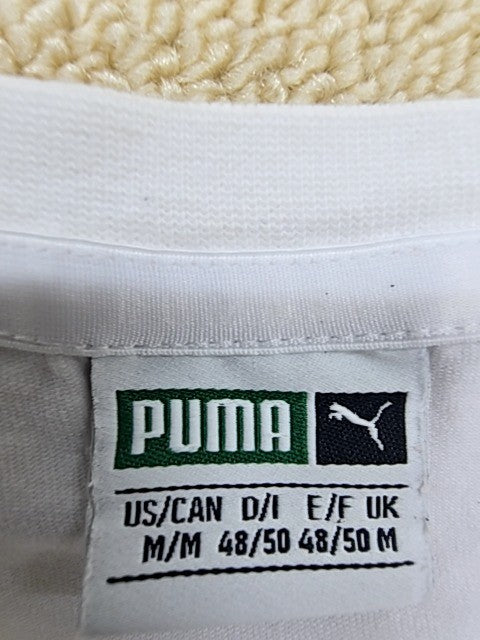 Puma Formula 1 F1 Men's White Graphic Cotton T-Shirt M