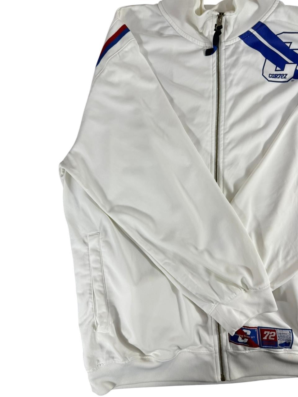 Nike White Full Zip Track Jacket Zip Up Sportswear Size XL