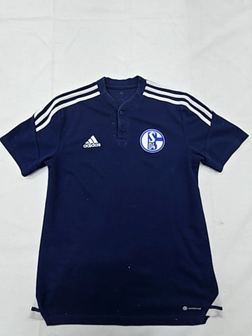 Adidas Men's Navy S Polo Shirt Short Sleeve Recycled Sports Logo