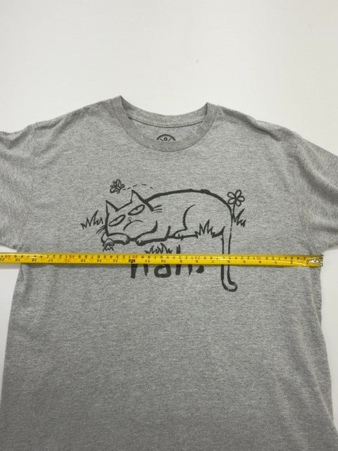 DLF Boys Heather Gray Cartoon Nahui T-Shirt Size M Regular Fit