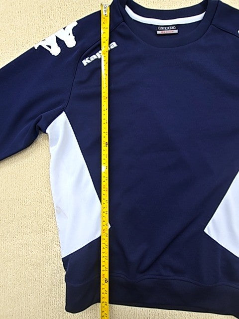Kappa Navy Blue Colorblock Crewneck Pullover Hoodie Med