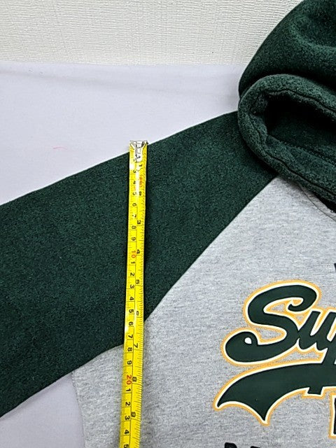Superdry Men's Green Vintage Logo Hoodie Size L Relaxed Fit