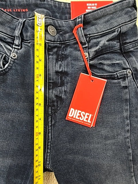 Diesel Women's Boyfriend Jeans W23 L32 Dark Wash Mid Rise