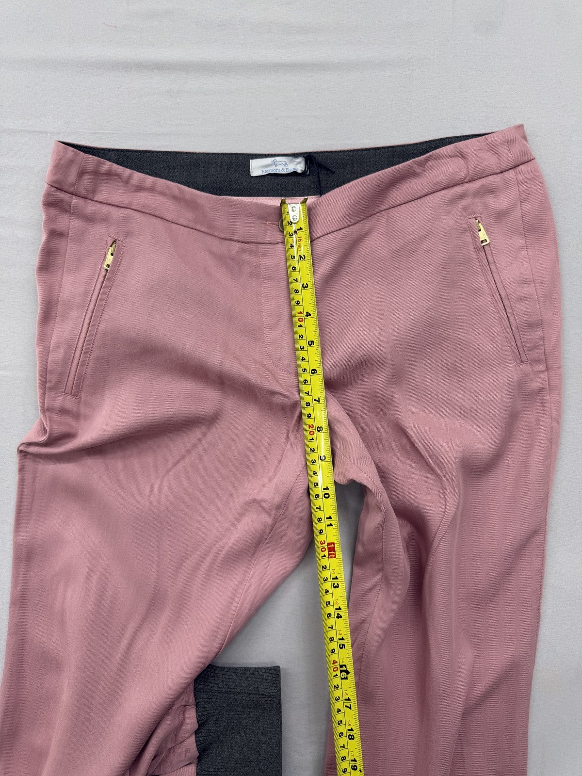 Harmont & Blaine Women's Light Pink Cotton Jogger Pants Mid-Rise