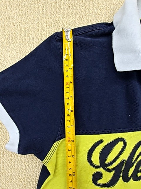 Adidas Navy Striped Golf Polo Shirt Men's Short Sleeve
