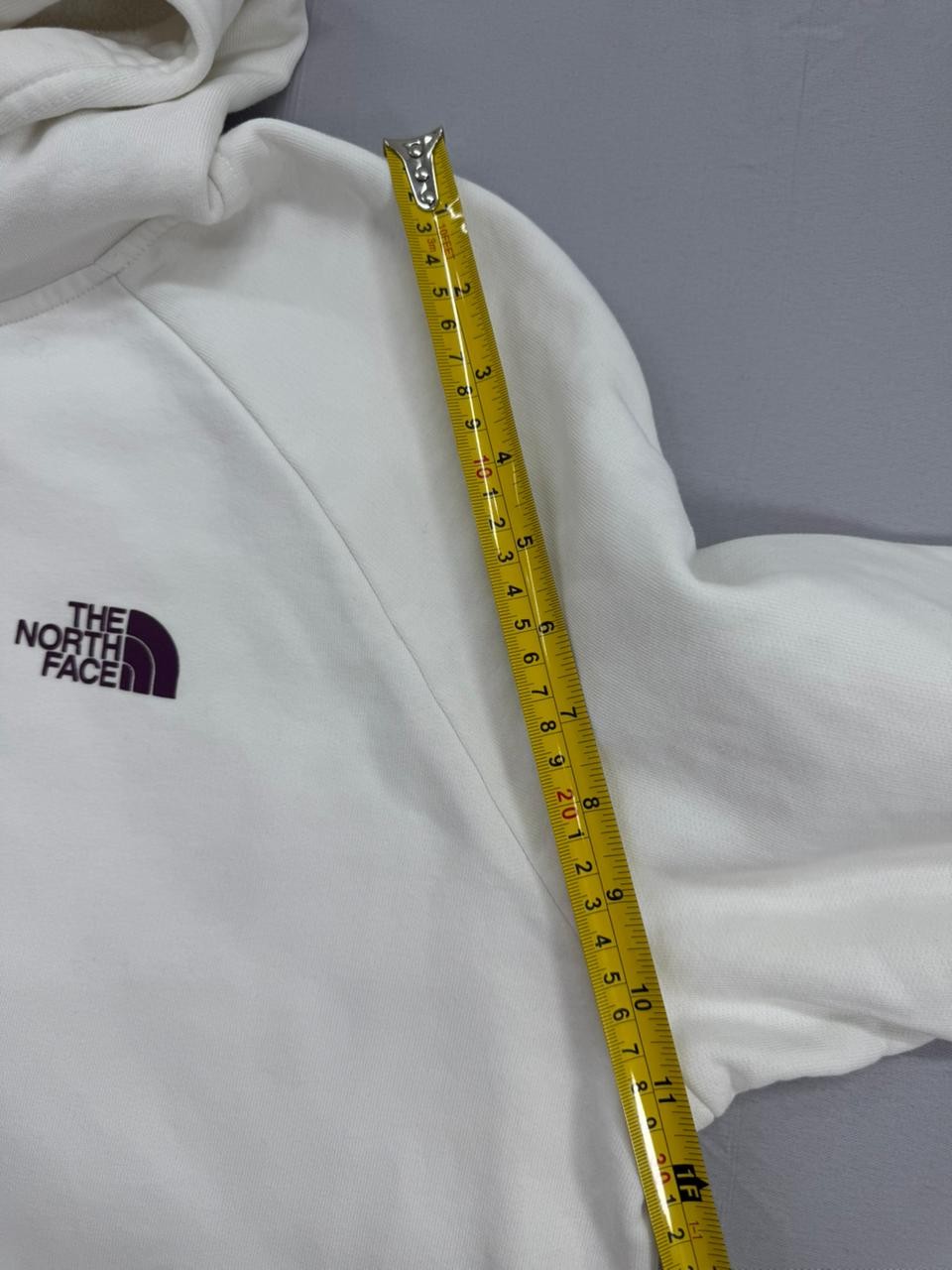 The North Face White Hoodie XL Made in Turkey Pullover Sweatshirt Men's