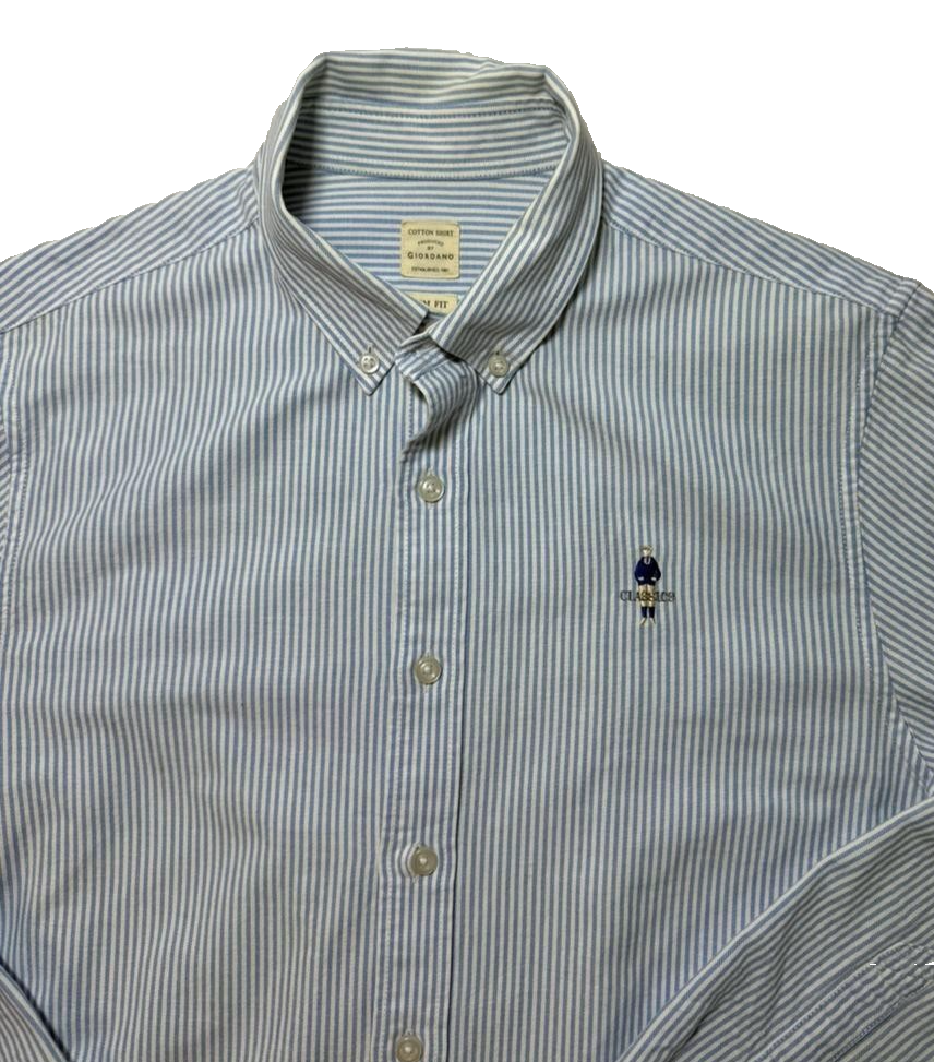Giordano Slim Fit Classics Shirt Long-Sleeved | Size: S