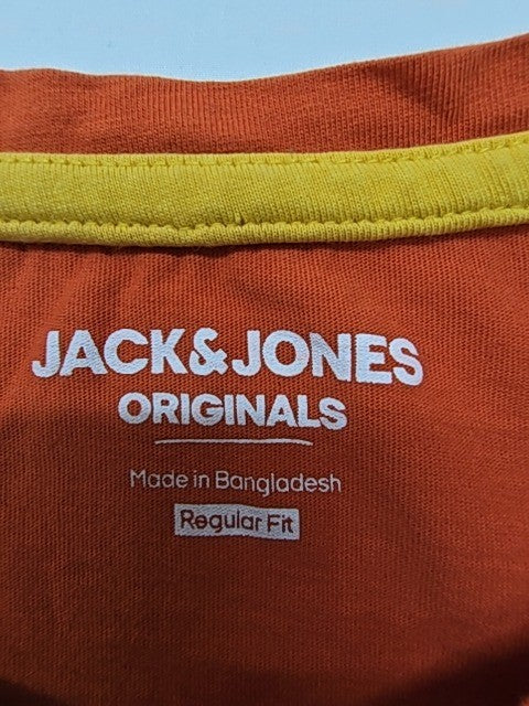 Jack & Jones Men Orange T-Shirt size M product image 4
