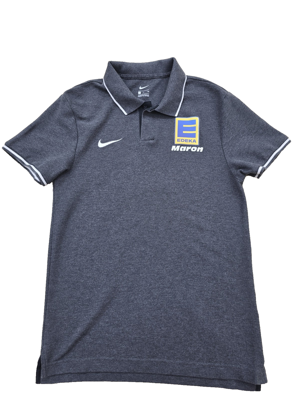 Nike Men's Grey Short Sleeve Polo Shirt Size S