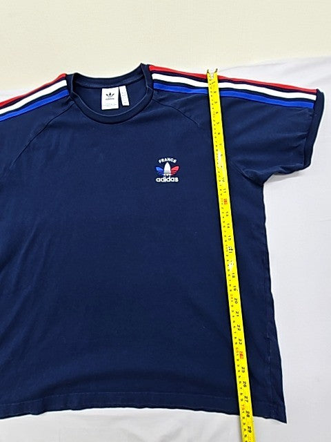 Adidas Men's Navy 3-Stripes T-Shirt XXL Regular Fit