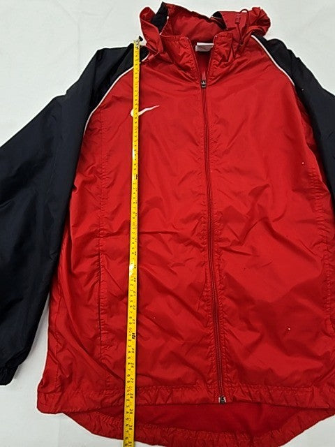 Nike Men's Red/Black Hooded Activewear Jacket L Full Zip
