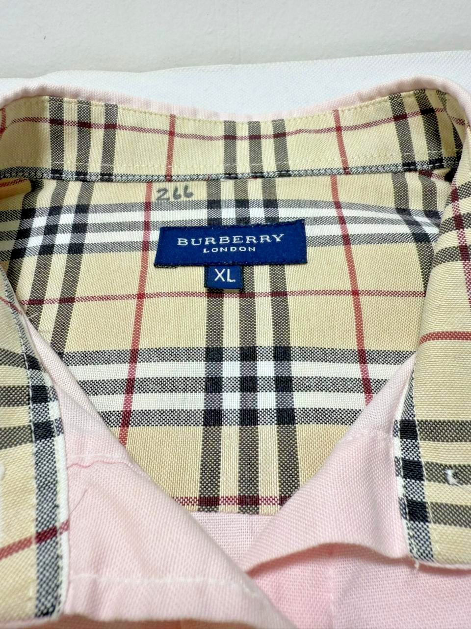 Burberry London Nova Check Collar And Cuffs Shirt - Size XL