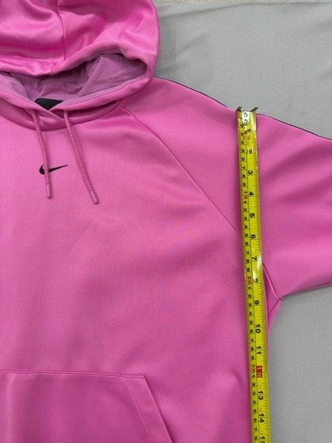 Nike Men's Pink Raglan Stripe Hoodie Size M Long Sleeve
