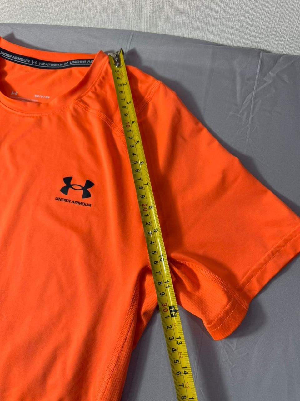 Under Armour Men's Orange HeatGear Fitted T-Shirt Short Sleeve Size S